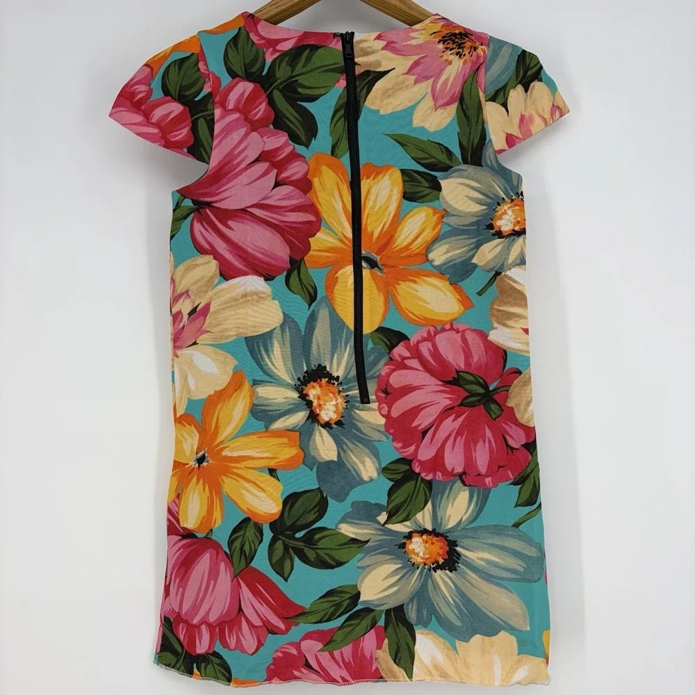 Milly Minis‎ Dress Girls Sz 12 Floral Lined Spring Multicolor Italian Fabric USA